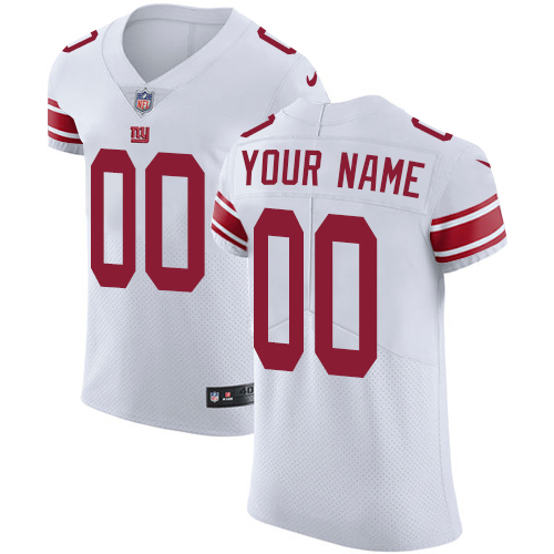 Men's New York Giants White Vapor Untouchable Custom Elite NFL Stitched Jersey